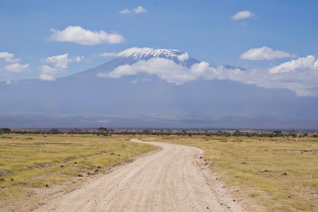 7 Days Kenya Safari Lake Nakuru, Masai Mara, Naivasha and Amboseli National Park Vacation East Africa Limited Kilimanjaro Backdrop from inside Amboseli national Park